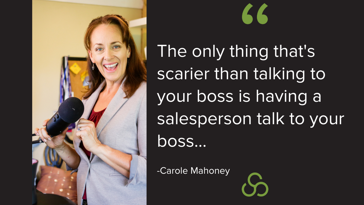 salesperson talk to your boss